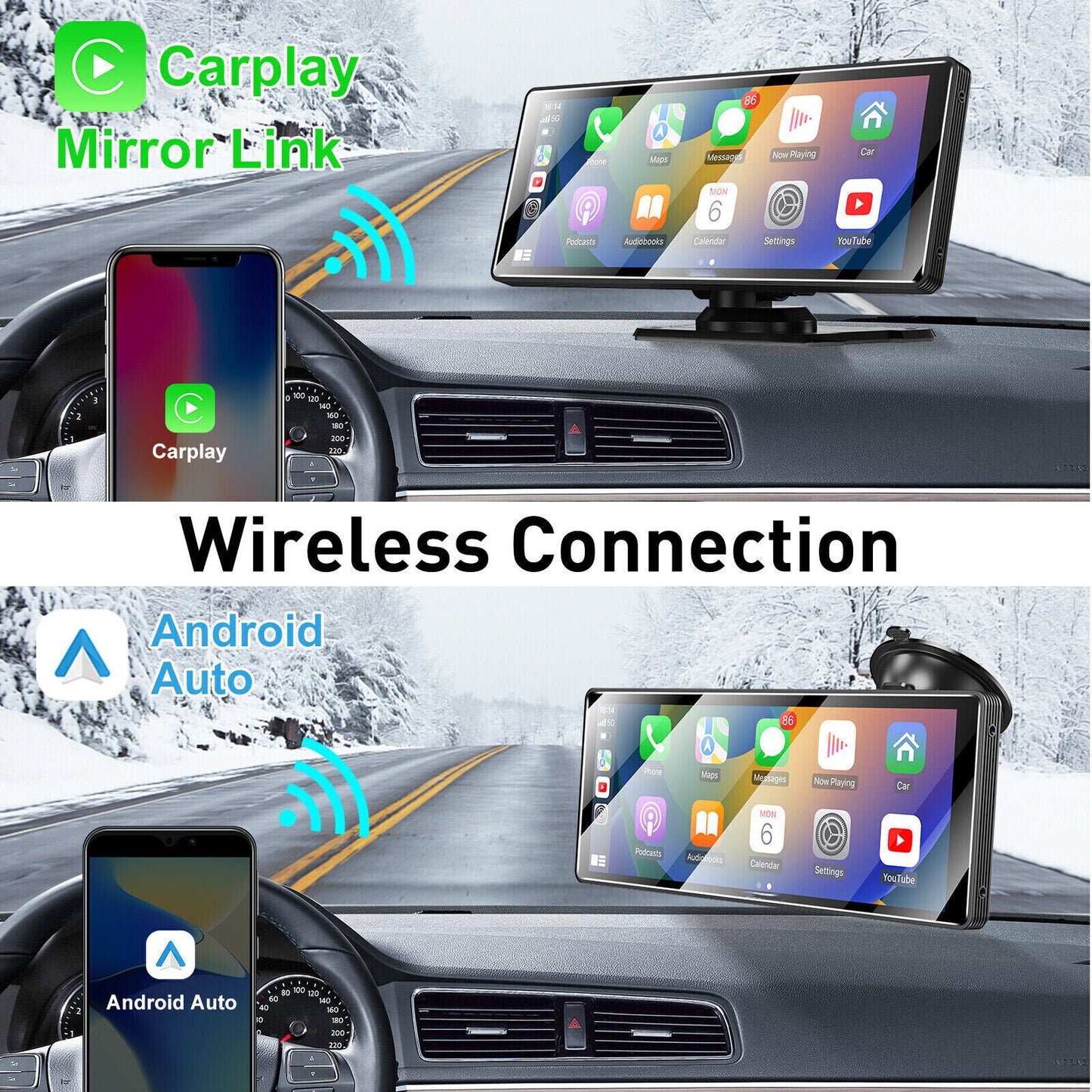 NILEX CARPLAY Above Dash Units For Apple Carplay And Android Auto